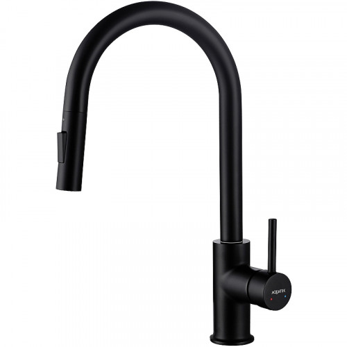 Смеситель для кухни Aquatek Европа AQ1384MB Черный матовый латунь