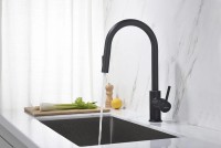 Смеситель для кухни Aquatek Европа AQ1384MB Черный матовый латунь