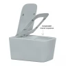 Унитаз Berges Floe Rimless 082121 подвесной с сиденьем Микролифт фарфор подвесной