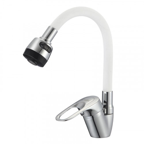 Смеситель для кухни D-Lin D150628-3T цвет  Хром  Белый