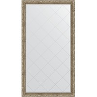 Зеркало Evoform Exclusive-G Floor 200х110 BY 6353 с гравировкой в багетной раме - Виньетка античное серебро 85 мм стекло