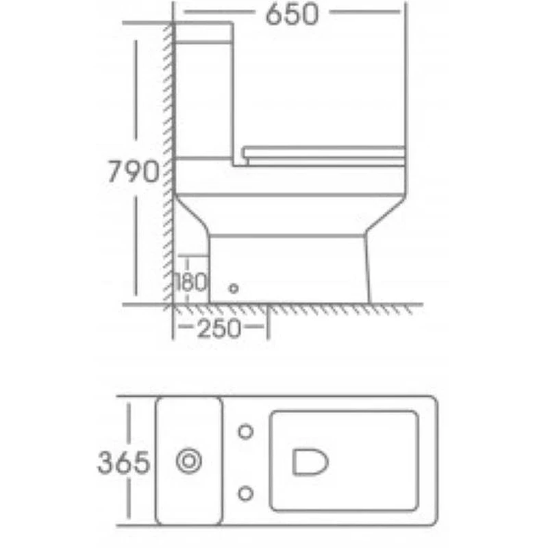 Унитаз компакт Stella Polar Калафель KN8130000 SP-00001847 с бачком и сиденьем Микролифт