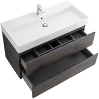 Тумба под раковину Cezares Molveno 46 100 MOLVENO 46-100-2C-SO-OSS подвесная Ossido МДФ / ЛДСП