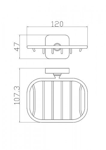Мыльница Wonzon &amp; Woghand Still WW-6624 цвет Хром