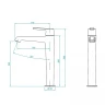 Смеситель для раковины RGW Shower Panels SP-311B 511405311-04 Черный матовый латунь