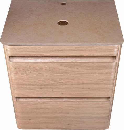 Тумба под раковину Style Line Атлантика Люкс Plus 60 СС-00002217 подвесная Ясень перламутр МДФ / ЛДСП