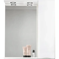 Зеркало со шкафом BelBagno MARINO-SPC-900/750-1A-BL-P-R 90 с подсветкой Bianco Lucido МДФ / ЛДСП