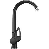 Смеситель для кухни Ulgran Classic U-006-344 Ультра-черный латунь