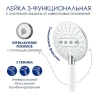 Душевая система WasserKRAFT A113.117.059.CH Thermo с термостатом Хром Белая латунь на стену