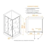 Душевой уголок RGW Classic CL-46B 100x90 72094609-14 профиль Черный стекло прозрачное
