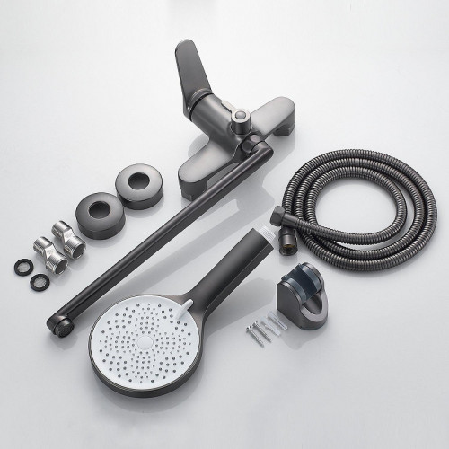 Смеситель для ванны Shevanik S6222T универсальный цвет Оружейная сталь