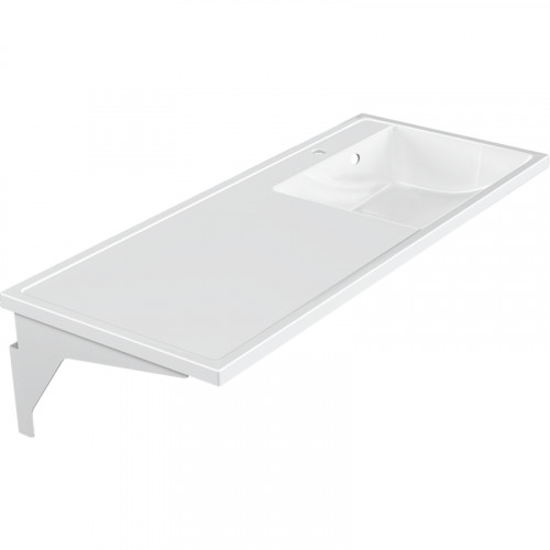 Раковина Paola Magenta 110 R с местом под стиральную машину Белая глянцевая