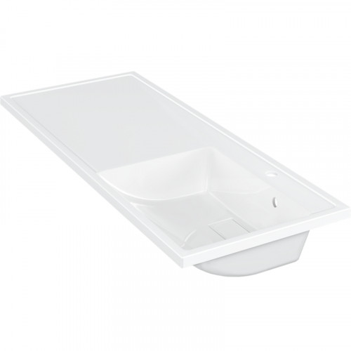 Раковина Paola Magenta 110 R с местом под стиральную машину Белая глянцевая