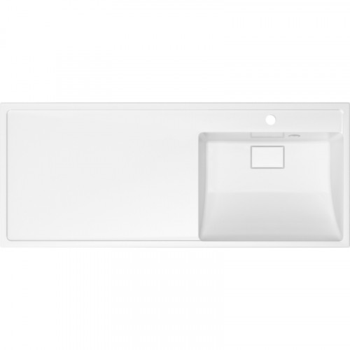 Раковина Paola Magenta 110 R с местом под стиральную машину Белая глянцевая