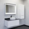 Зеркало Comforty Марсель 90 00-00013685 с подсветкой Белое матовое с бесконтактным выключателем МДФ / ЛДСП, стекло