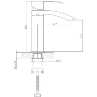 Смеситель для раковины Haiba HB10815 Нержавеющая сталь нержавеющая сталь