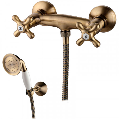 Смеситель для душа Lemark Vintage LM2803B Бронза латунь на стену