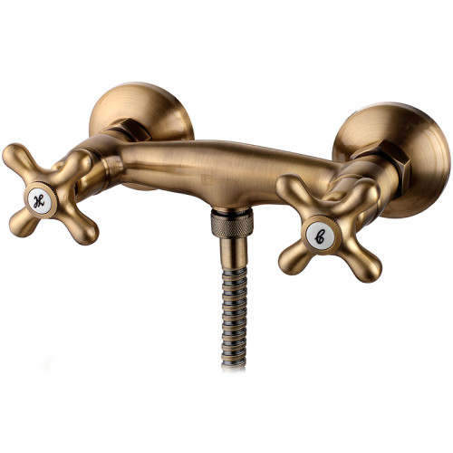 Смеситель для душа Lemark Vintage LM2803B Бронза латунь на стену