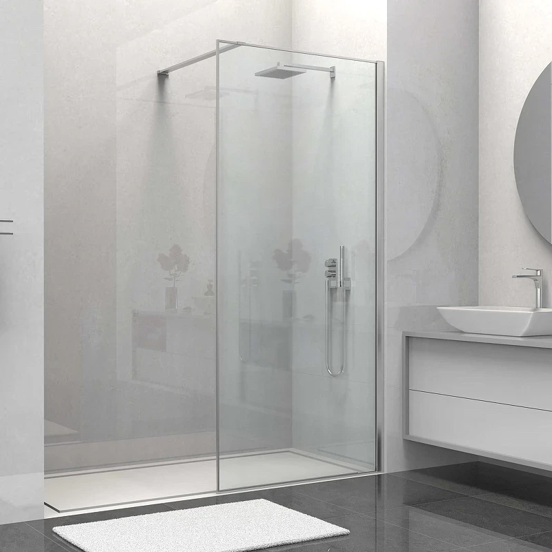 Душевая перегородка Vincea Walk-In 100 VSW-1HS100CL профиль Хром стекло прозрачное