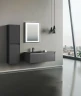 Тумба с раковиной Orka Lisbon 90 5001430 подвесная Серая матовая МДФ / ЛДСП