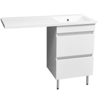 Раковина Stella Polar Мадлен 100 R SP-00000466 с местом под стиральную машину Белая