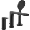 Смеситель на борт ванны Gessi Emporio Via Manzoni 38634#299 Черный матовый
