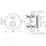 Смеситель для душа Ideal Standard Ceratherm T100 A5814AA с термостатом цвет Хром