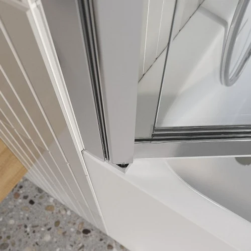 Шторка на ванну BelBagno Luce 80 LUCE-VF-11-80/145-C-Cr профиль Хром стекло прозрачное
