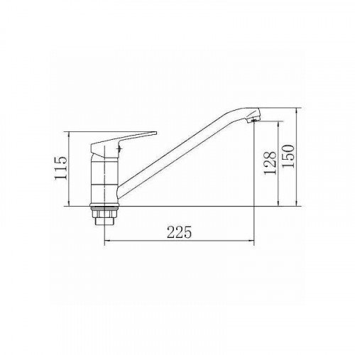 Смеситель для кухни Fashun A4850BLUE цвет Хром
