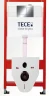 Комплект унитаза биде с инсталляцией Tece Base TC412343601 с сиденьем Микролифт и клавишей смыва цвет Хром