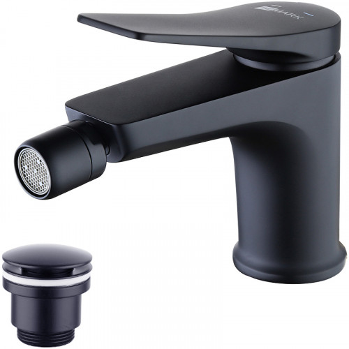 Смеситель для биде Lemark Bronx LM3708BL Черный латунь