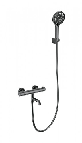 Смеситель для ванны Wonzon &amp; Woghand Inn WW-B2065-A1-BGG с термостатом цвет Темный графит