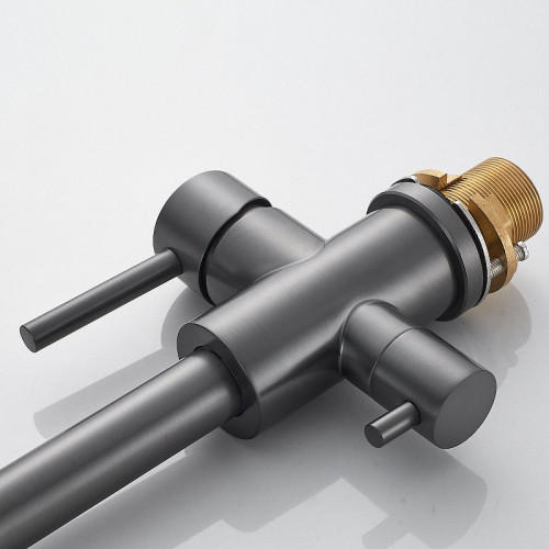 Смеситель для кухни Raffine F118T цвет Оружейная сталь