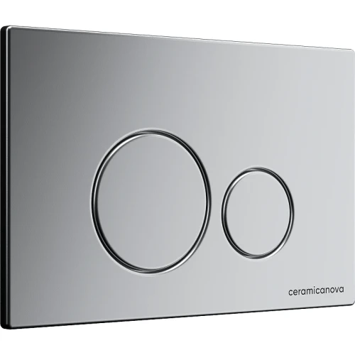 Комплект унитаза с инсталляцией Ceramicanova Metropol CN4002MB_1001M_1000 с сиденьем Микролифт и клавишей смыва Хром матовый фарфор подвесной