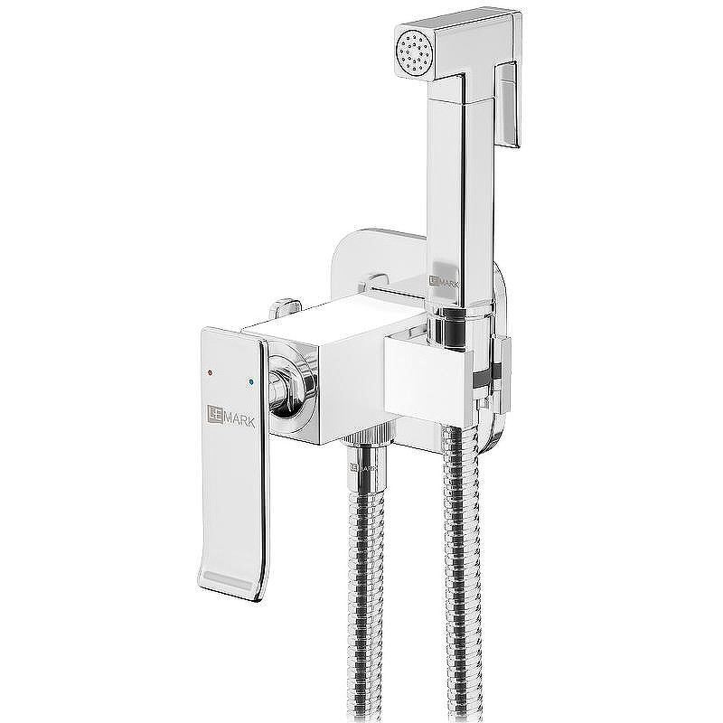 Гигиенический душ со смесителем Lemark Contest LM5820CW Хром Белый