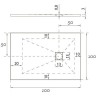 Душевой поддон из искусственного камня Aquanet Pleasure 100x100 258889 Черный