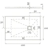 Душевой поддон из искусственного камня Aquanet Pleasure 100x100 258889 Черный
