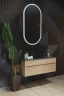 Зеркало Silver Mirrors Виола-ТХ 60 LED-00002695 с подсветкой Белое с сенсорным выключателем и диммером стекло