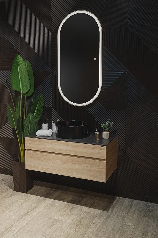 Зеркало Silver Mirrors Виола-ТХ 60 LED-00002695 с подсветкой Белое с сенсорным выключателем и диммером стекло