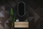 Зеркало Silver Mirrors Виола-ТХ 60 LED-00002695 с подсветкой Белое с сенсорным выключателем и диммером стекло