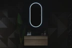 Зеркало Silver Mirrors Виола-ТХ 60 LED-00002695 с подсветкой Белое с сенсорным выключателем и диммером стекло