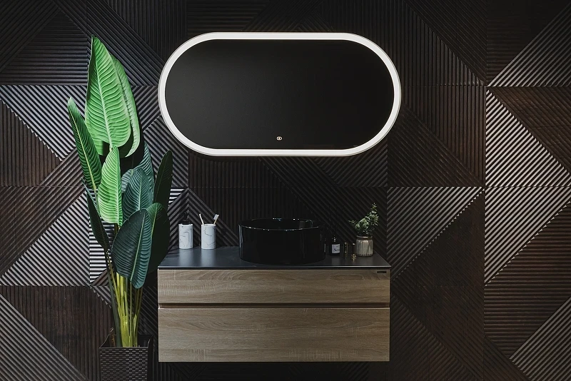 Зеркало Silver Mirrors Виола-ТХ 60 LED-00002695 с подсветкой Белое с сенсорным выключателем и диммером стекло