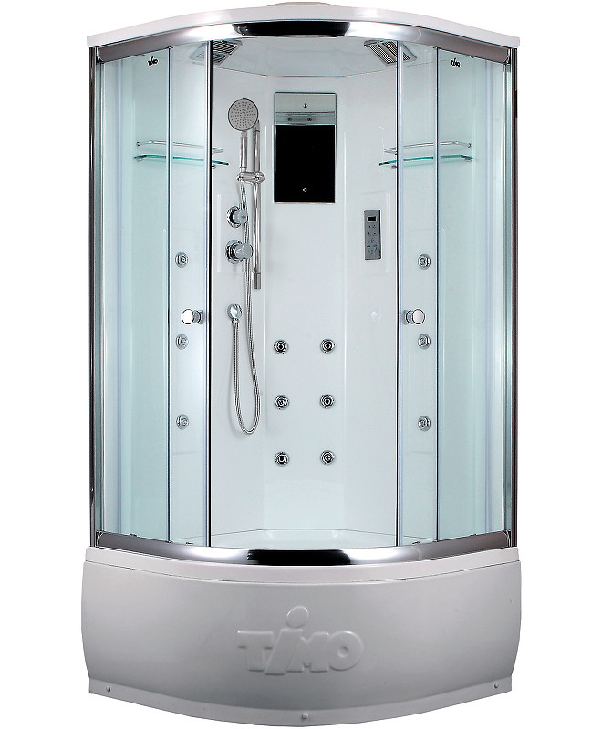 Душевая кабина Timo Lux 90х90 T-7790-T-STUN с баней с гидромассажем