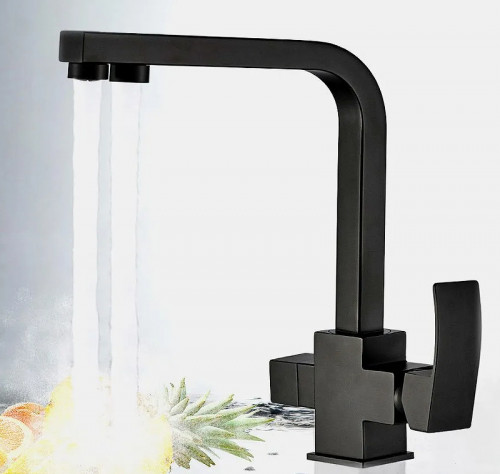 Смеситель для кухни ALMAes Rona AS-875-05 Черный матовый латунь