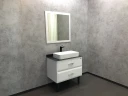 Зеркало Comforty Империя 80 00004143507 Белое МДФ / ЛДСП, стекло
