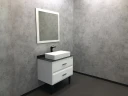 Зеркало Comforty Империя 80 00004143507 Белое МДФ / ЛДСП, стекло