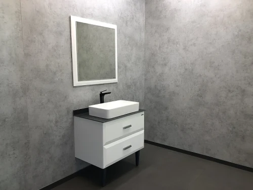 Зеркало Comforty Империя 80 00004143507 Белое МДФ / ЛДСП, стекло