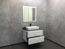 Зеркало Comforty Империя 80 00004143507 Белое МДФ / ЛДСП, стекло