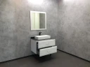 Зеркало Comforty Империя 80 00004143507 Белое МДФ / ЛДСП, стекло