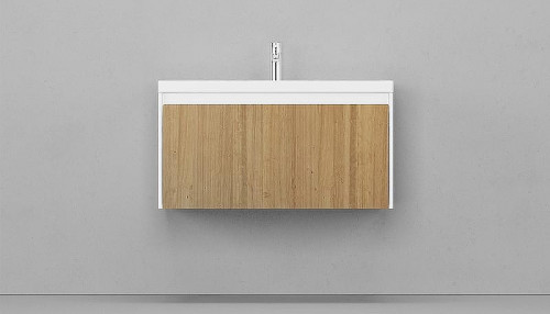 Тумба под раковину Velvex Klaufs 90 tpKLA.90.1Y.NEW-617.216 подвесная Шатанэ Белая